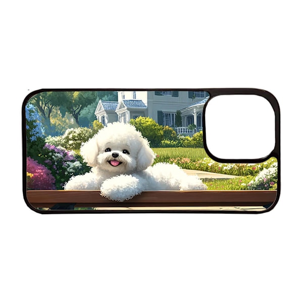 Barn Söt Tecknad Bichon Frise Hund iPhone 11 Pro Mobiltelefon Skal