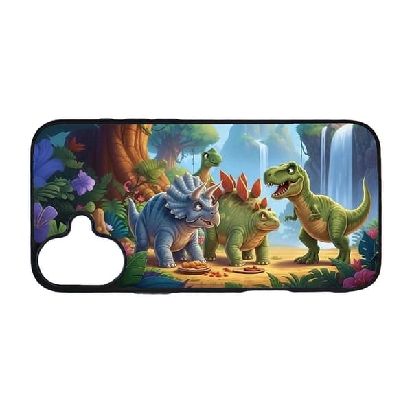 Barn Tecknade Dinosaurier iPhone 16 Plus Mobiltelefon Skal