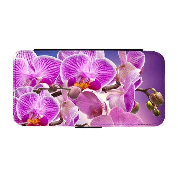 Blomma Lila Orkidéer Samsung Galaxy S22 Plånboksfodral multifärg