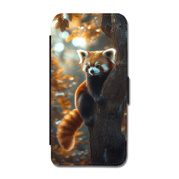 Djur Röd Panda Google Pixel 8 Pro Flip Mobilfodral