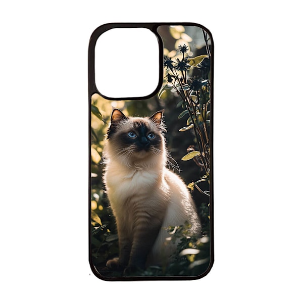 Katt Helig Birma iPhone 14 Pro Max Mobiltelefon Skal