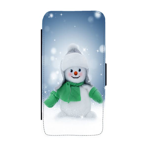 Snögubbe Google Pixel 6a Flip Mobilfodral