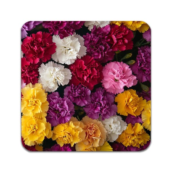 4 ST Blomma Nejlikor Underlägg