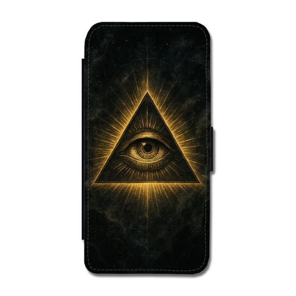 All-Seeing Eye iPhone 16e Flip Mobilfodral