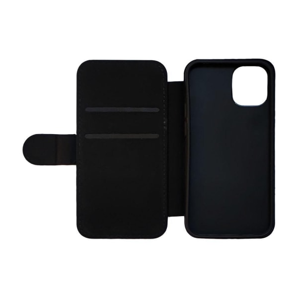 Svarta Hästar iPhone 12 Mini Plånboksfodral multifärg
