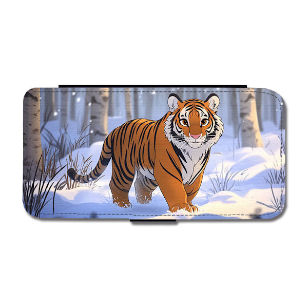 Söt Tecknad Tiger Samsung Galaxy S20 Ultra Flip Mobilfodral