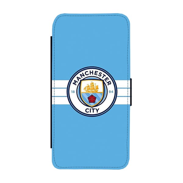Manchester City 2016 Logo Google Pixel 9a Flip Mobilfodral