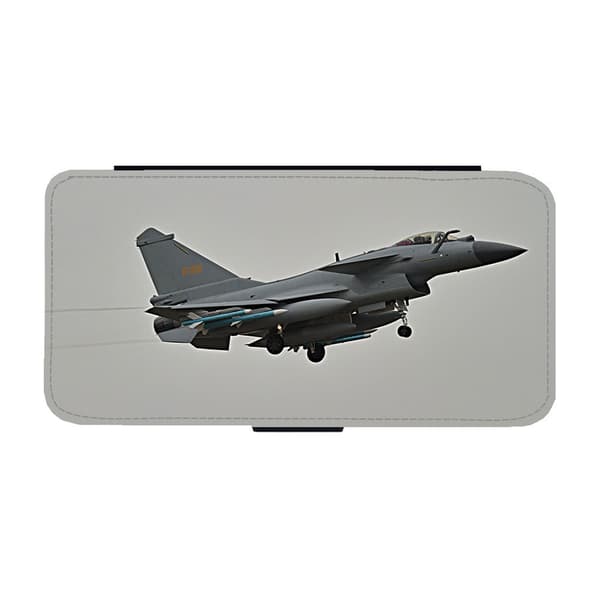 Chengdu J-10 Jaktplan iPhone 7 Plus/iPhone 8 Plus Flip Mobilfodral