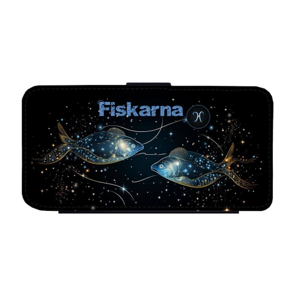 Stjärntecken Fiskarna iPhone 12 / iPhone 12 Pro Plånboksfodral multifärg