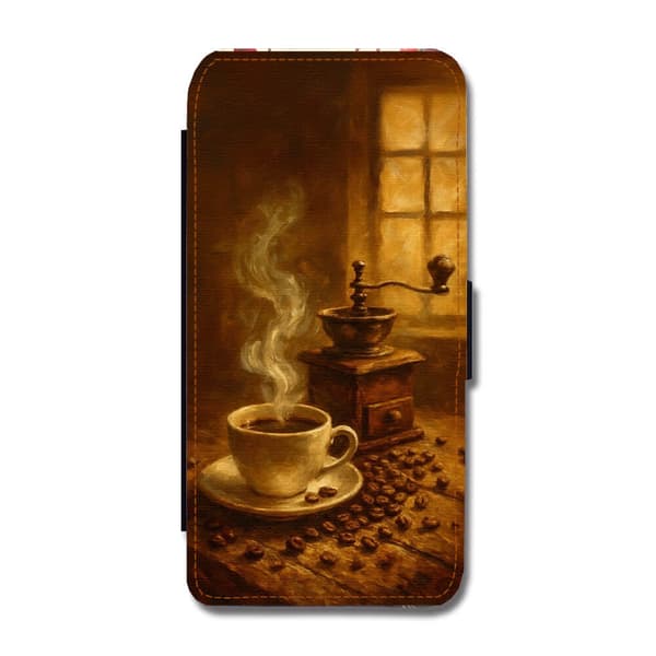 Kaffe Oljemålning Samsung Galaxy S22 Flip Mobilfodral