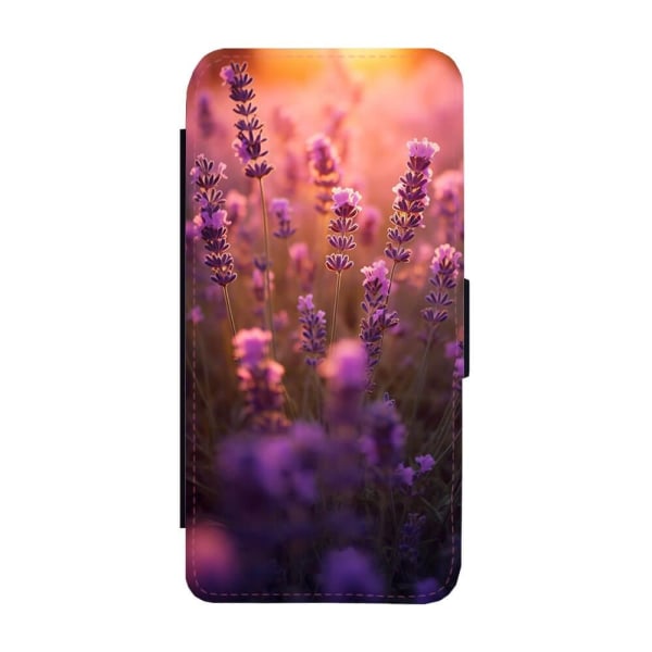 Blommor Lavendel iPhone 15 Plus Plånboksfodral multifärg
