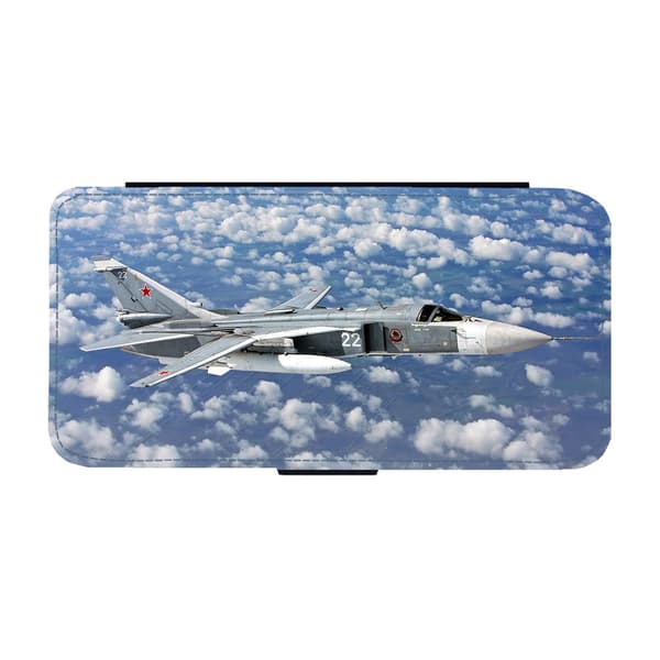 Sukhoi Su-24 Attackflygplan Samsung Galaxy A54 5G Flip Mobilfodral