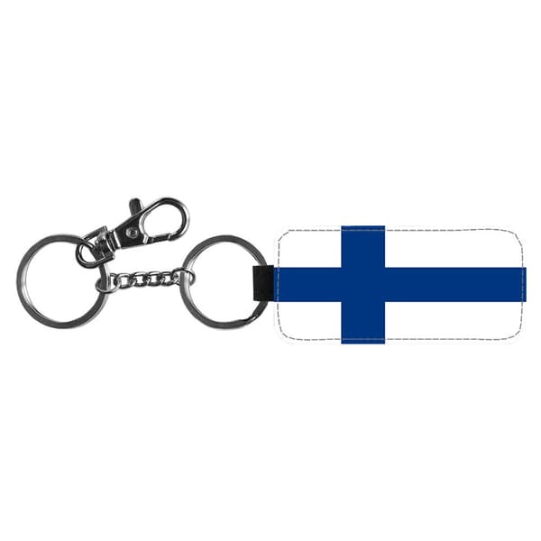 Finland Flagga Nyckelring