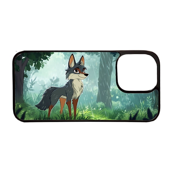 Tecknad Varg iPhone 16 Pro Mobiltelefon Skal