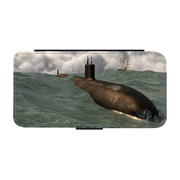Örlogsfartyg U-båt Samsung Galaxy A55 5G Flip Mobilfodral