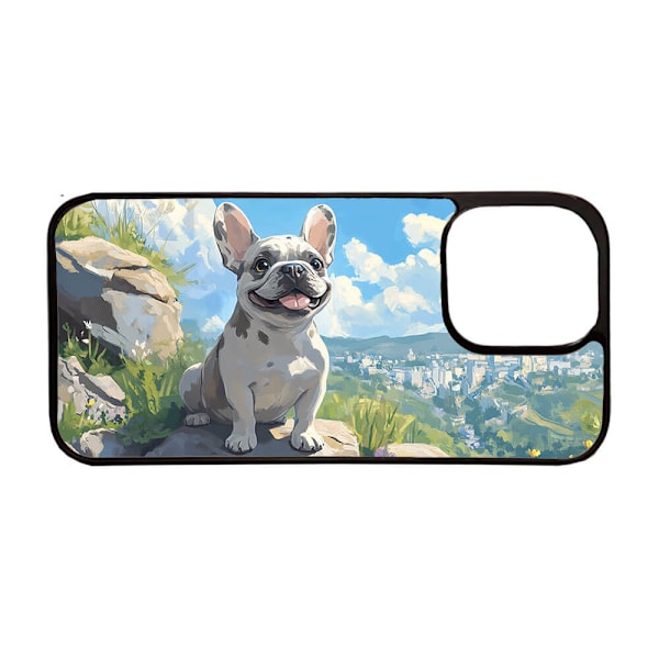 Barn Söt Tecknad Hund Fransk Bulldog iPhone 14 Mobiltelefon Skal
