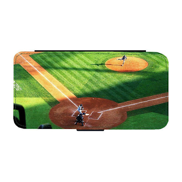 Basebollfält iPhone 15 Pro Max Flip Mobilfodral