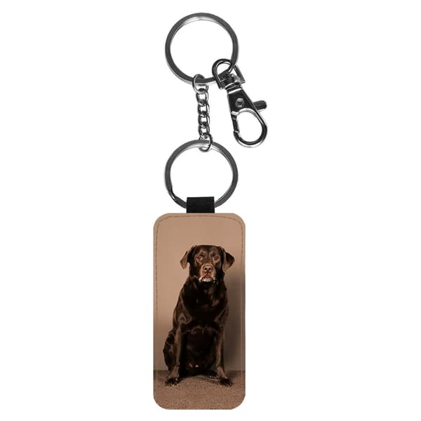 Brun Labrador Nyckelring