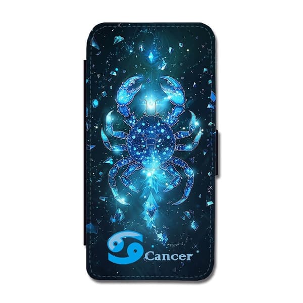 Stjärntecken Kräftan Samsung Galaxy A55 Flip Mobilfodral