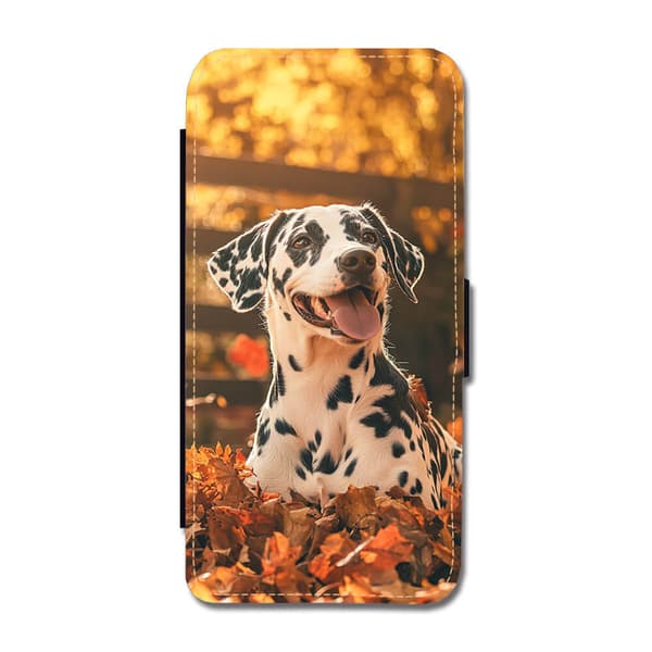 Hund Dalmatiner iPhone XS Max Flip Mobilfodral