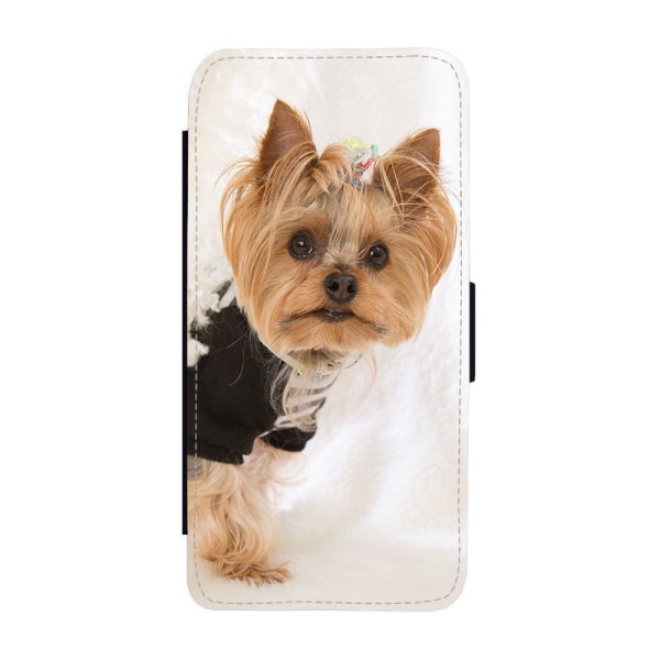 Hund Yorkshireterrier iPhone 12 / iPhone 12 Pro Plånboksfodral multifärg