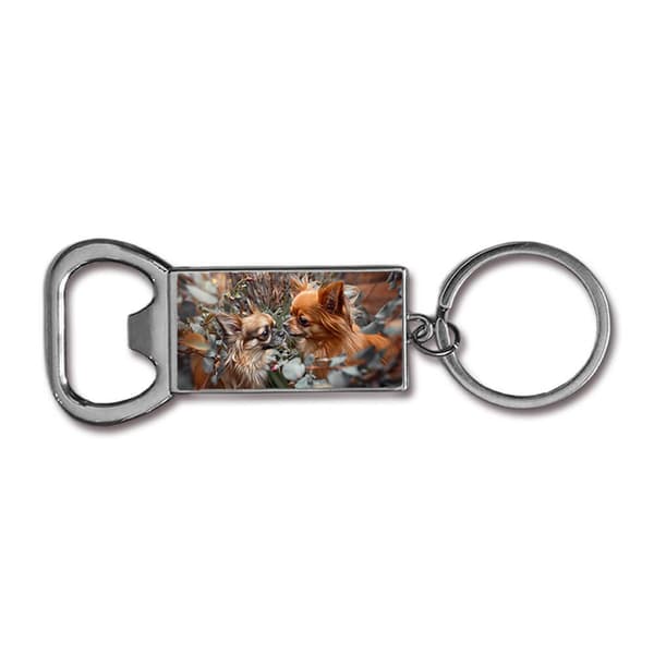 Långhårig Chihuahua Flasköppnare