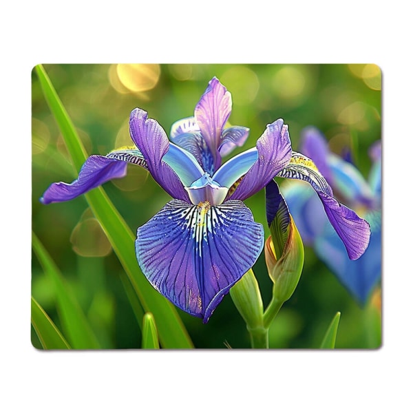 Blomma Iris Metall Poster, Blomma Iris Metallaffisch multifärg