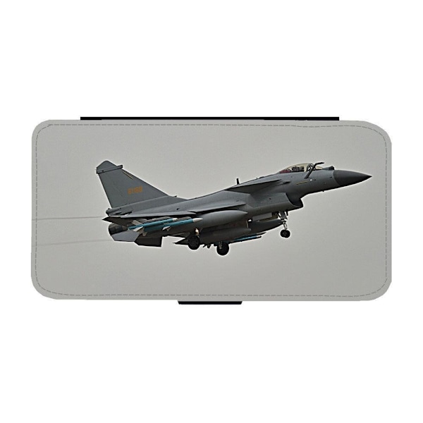 Chengdu J-10 Jaktplan iPhone 16 Plus Flip Mobilfodral