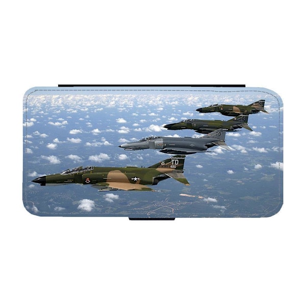 F-4 Phantom Jaktplan iPhone 13 Flip Mobilfodral