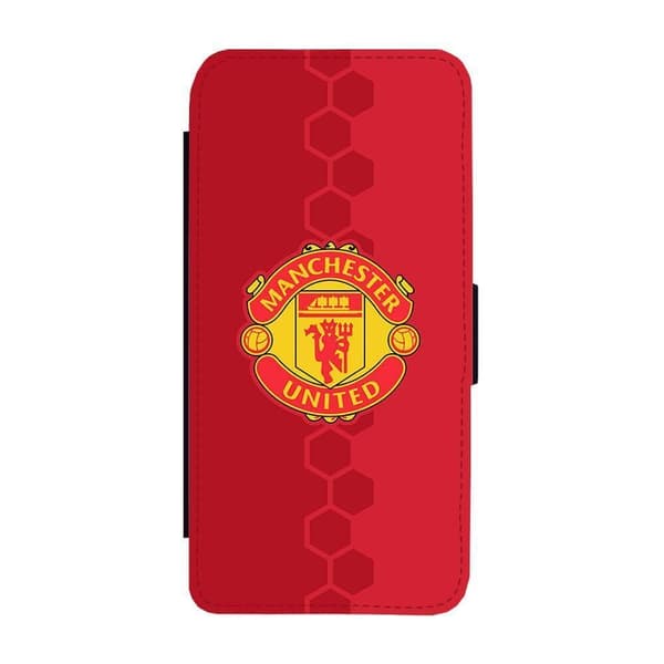 Manchester United iPhone 16 Pro Max Flip Mobilfodral
