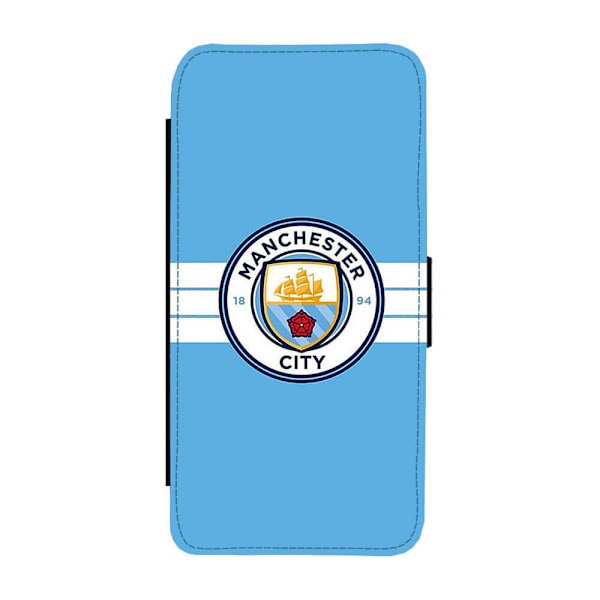 Manchester City 2016 Logo iPhone XR Flip Mobilfodral