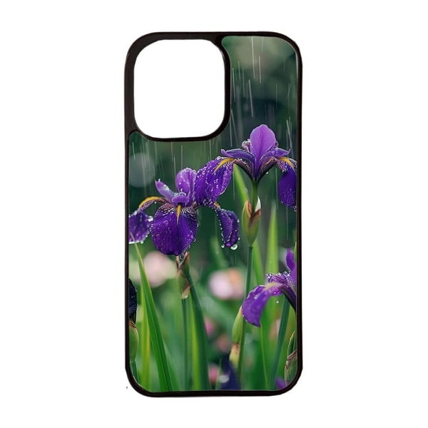 Blommor Iris iPhone 14 Skal multifärg