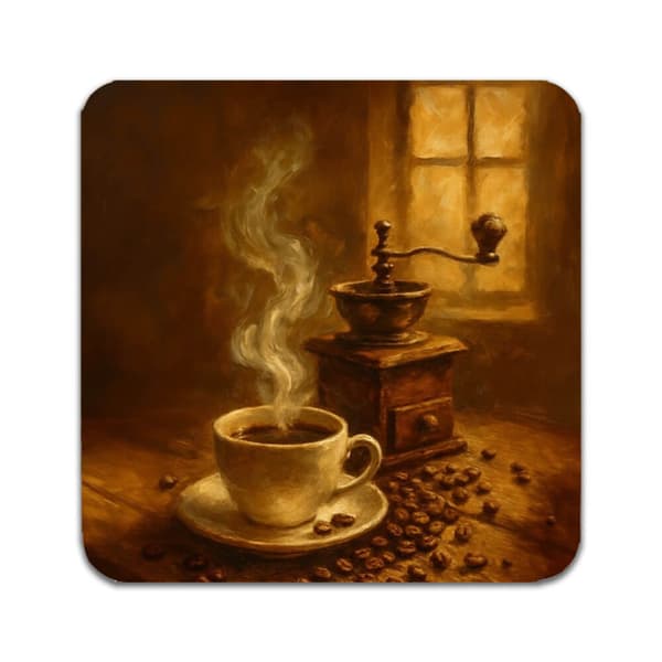 2 ST Kaffe Oljemålning Underlägg