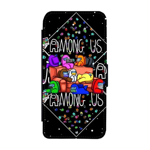 Spel Among Us iPhone 15 Plus Flip Mobilfodral