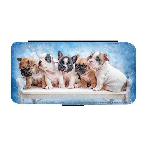 Hund Fransk Bulldogg Samsung Galaxy A35 5G Plånboksfodral multifärg