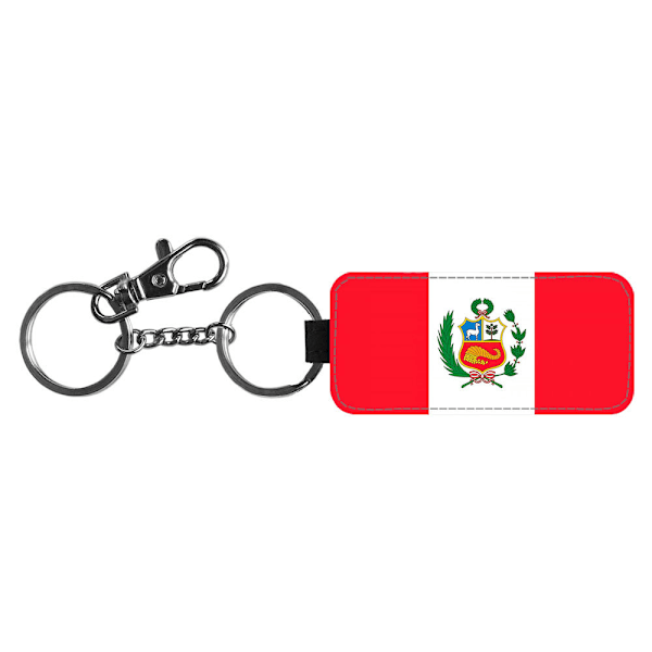 Peru Flagga Nyckelring
