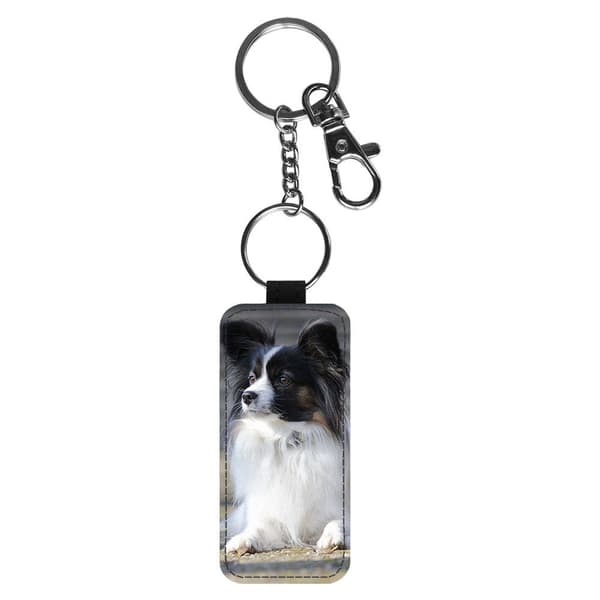 Papillon Hund Nyckelring