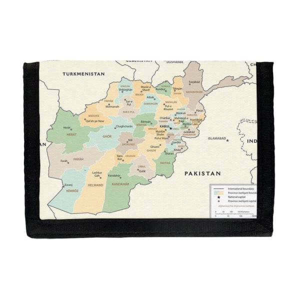Karta över Afghanistan Plånbok multifärg one size