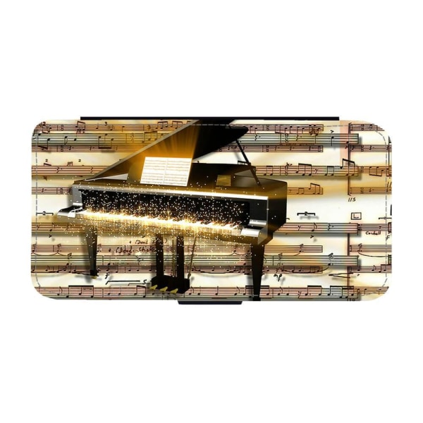 Musikinstrument Piano Samsung Galaxy S23 Plus Plånboksfodral multifärg