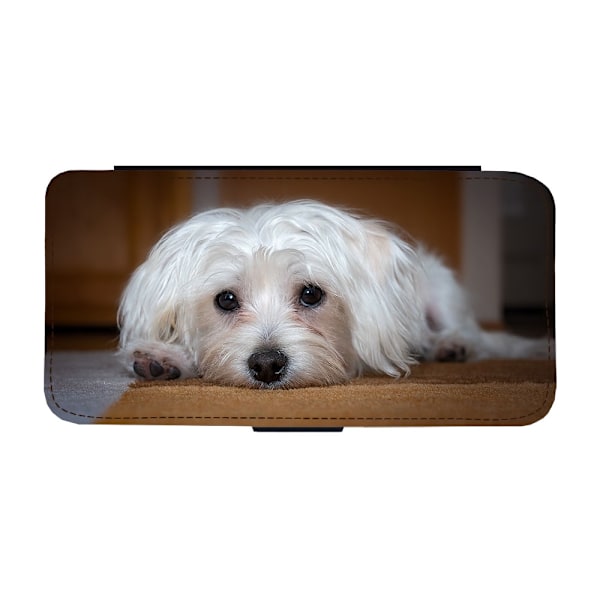 Hund Malteser iPhone 11 Flip Mobilfodral