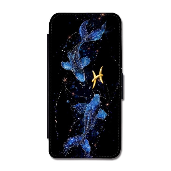 Stjärntecken Fiskarna iPhone 15 Plus Plånboksfodral multifärg