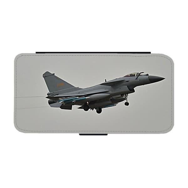Chengdu J-10 Jaktplan iPhone 17 Pro Max Flip Mobilfodral
