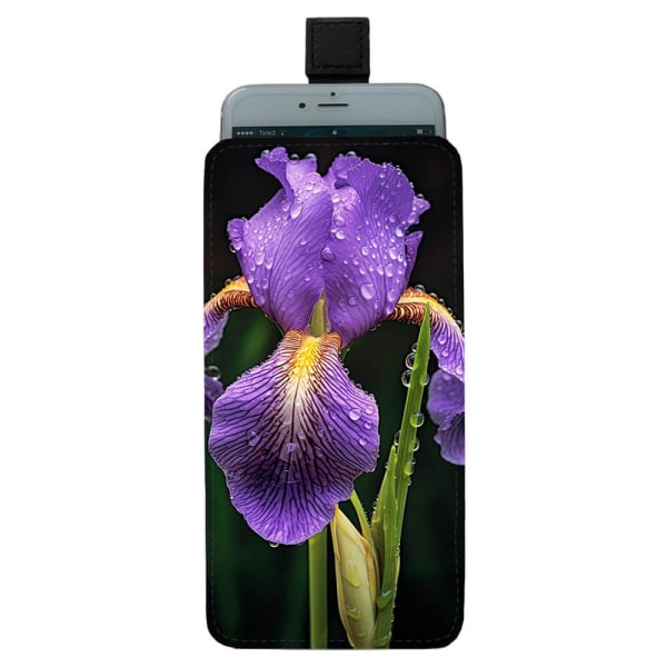 Blomma Iris Pull-up Mobilväska multifärg