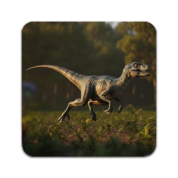 4 ST Dinosaurie Velociraptor Underlägg