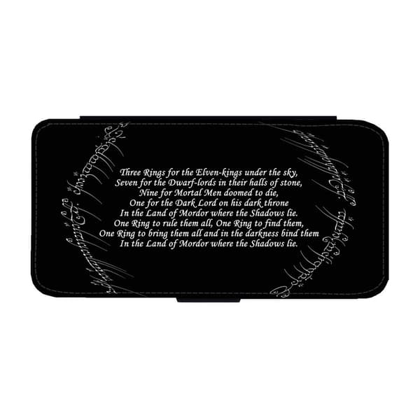 Sagan om Ringen Black Speech Samsung Galaxy A54 5G Flip Mobilfodral