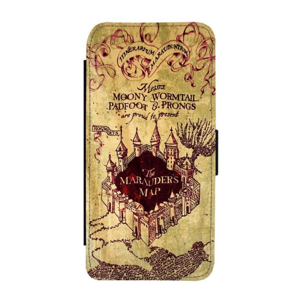 Harry Potter Marauder's Map iPhone 14 Plånboksfodral multifärg