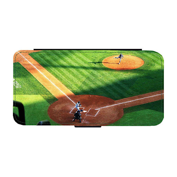 Basebollfält iPhone 12 Pro Max Flip Mobilfodral