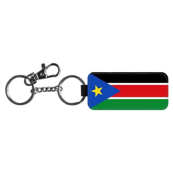 Sydsudan Flagga Nyckelring