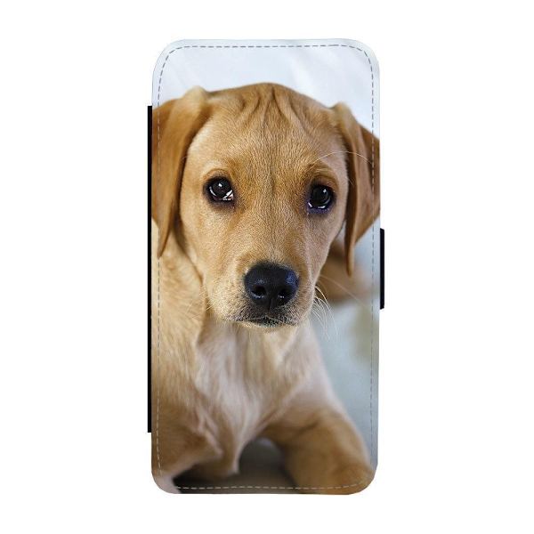 Labrador Valp iPhone 16 Plus Flip Mobilfodral