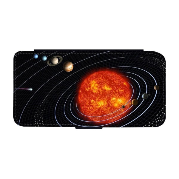 Solsystem iPhone 15 Plus Plånboksfodral multifärg